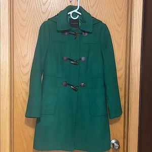 Talbots Wool GRN Coat w/Hood/Thinsulate Insulation